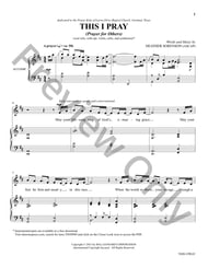 The Prayer Project (Collection) piano sheet music cover